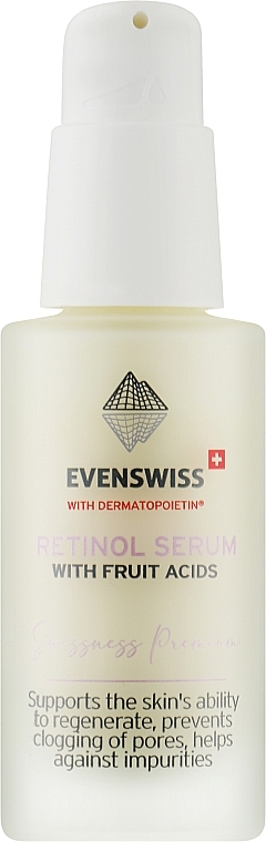 Сироватка з ретинолом і фруктовими кислотами - Evenswiss Retinol Serum With Fruit Acids — фото N1
