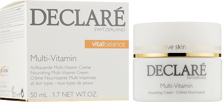Поживний крем з мультивітамінами - Declare Nourishing Multi-Vitamin Cream) 50 ml — фото N2