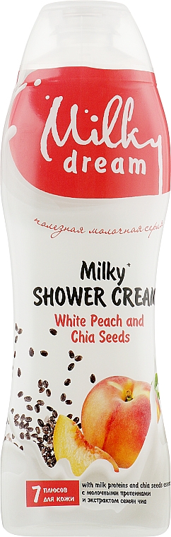 Крем-гель для душу "Білий персик і насіння чіа" - Milky Dream Cream Gel