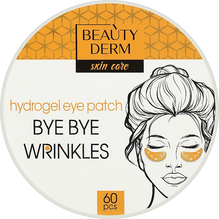 Золоті гідрогелеві патчі - Beauty Derm Bye Bye Wrinkles Hydrogel Eye Patch — фото N1