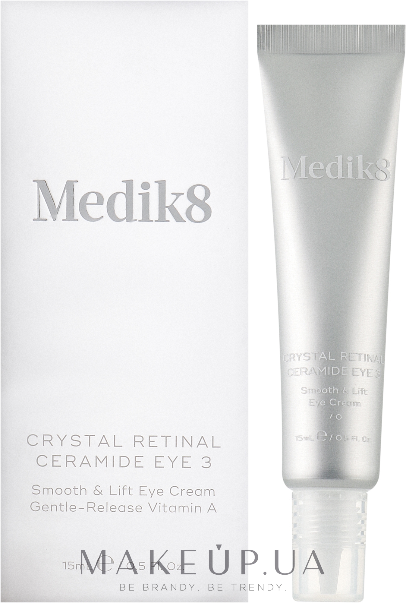 Лифтинг-крем для разглаживания кожи вокруг глаз - Medik8 Crystal Retinal Ceramide Eye 3 — фото 15ml