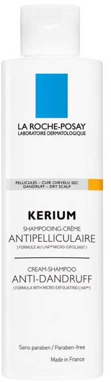Шампунь-крем проти лупи - La Roche-Posay Kerium Cream Shampoo Anti-Dandruff Micro Exfoliating