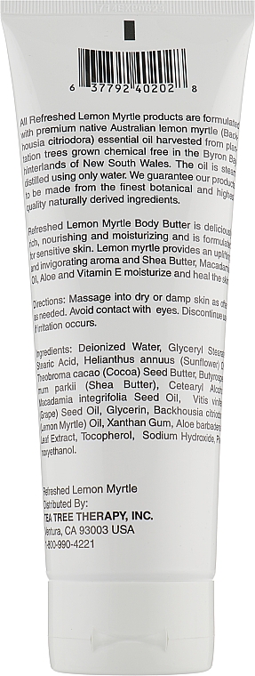 Масло для тела с маслом лимонного мирта - Tea Tree Therapy Body Butter — фото N2