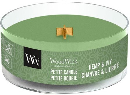 Ароматична свічка у склянці - WoodWick Petite Candle Hemp And Ivy — фото N1
