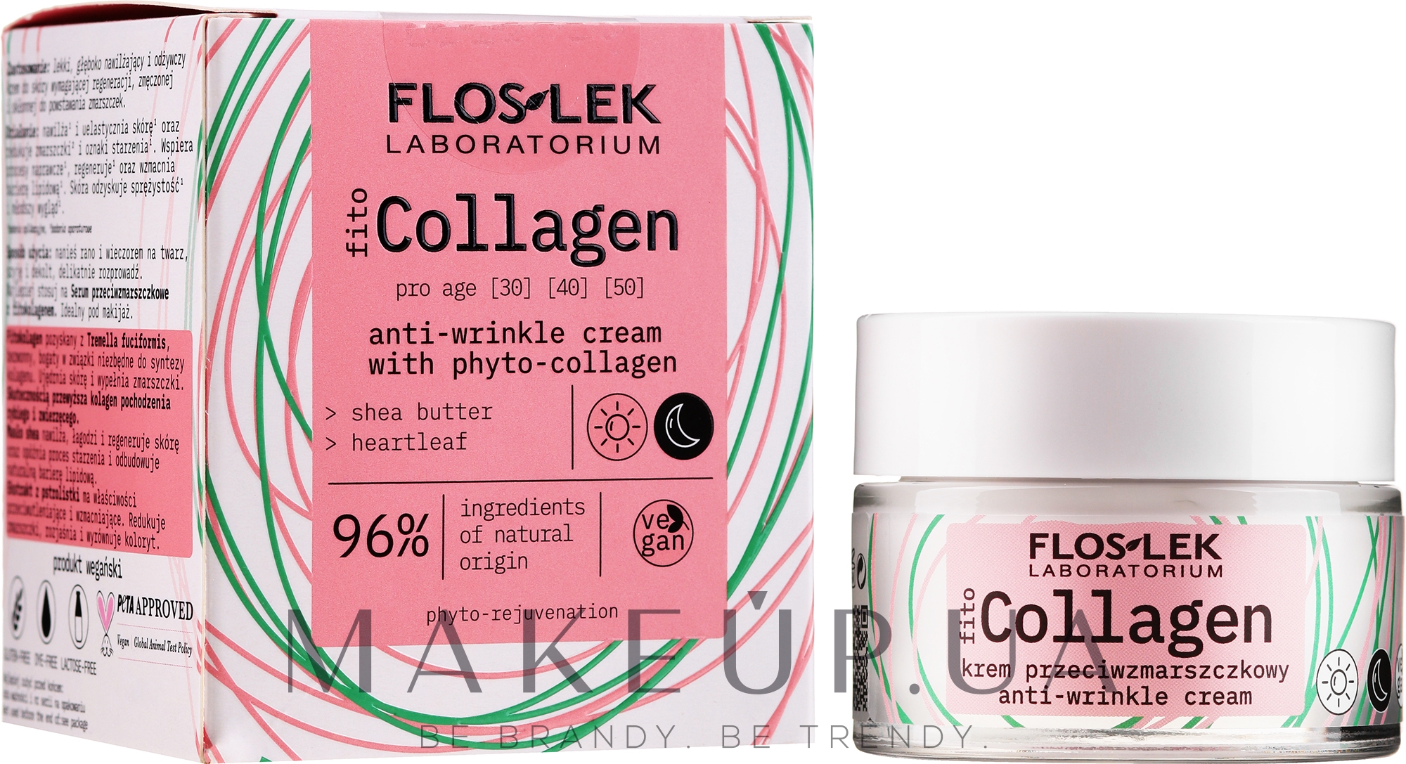 Крем против морщин с фитоколлагеном - Floslek Pro Age Cream With Phytocollagen — фото 50ml