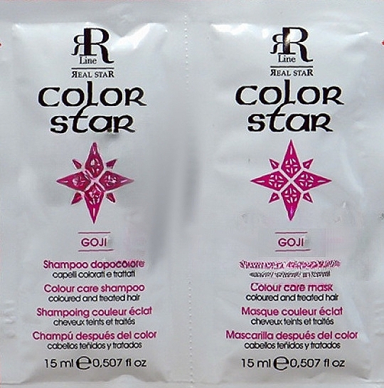 Набір для фарбованого волосся - RR Line Color Star (Shm/15 ml + mask/15 ml) — фото N1