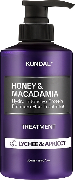Кондиционер для волос "Leechy & Apricot" - Kundal Honey & Macadamia Treatment — фото N1