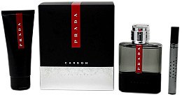 Духи, Парфюмерия, косметика Prada Luna Rossa Carbon - Набор (edt/100ml + sh/gel/100ml + edt/10ml)