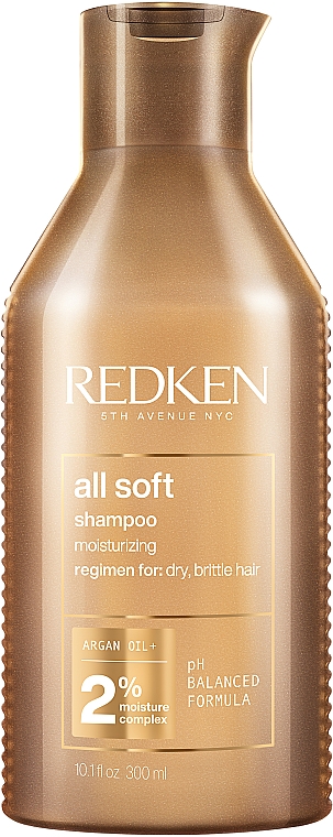 Смягчающий шампунь для волос - Redken All Soft Shampoo