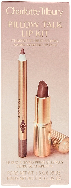 Набор для губ - Charlotte Tilbury Pillow Talk Lip Kit (liner/0.8g + lipstick/1.5g) — фото N2