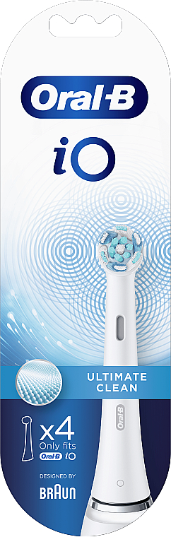 Насадки для електричної зубної щітки, білі - Oral-B Braun iO Ultimate Clean — фото N3