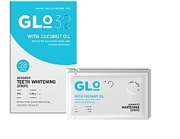 Парфумерія, косметика Відбілювальні смужки на 14 днів - Glo 32 Advanced Teeth Whitening Strips