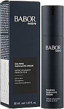 Заспокійливий крем для обличчя й повік - Babor Men Calming Face & Eye Cream — фото N2