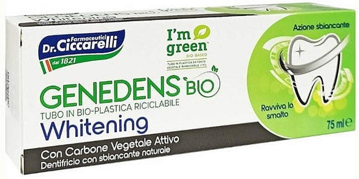 Відбілювальна зубна паста - Dr. Ciccarelli Genedens Bio Whitening Toothpaste with Natural Carbon — фото N2