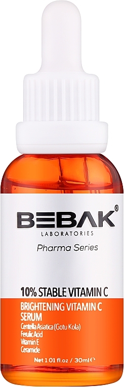 Сироватка для обличчя з вітаміном С - Bebak Brightening Vitamin C Serum — фото N1