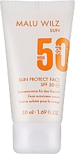 Духи, Парфюмерия, косметика Солнцезащитный крем для лица с SPF 50 - Malu Wilz Sun Protect Face SPF 50