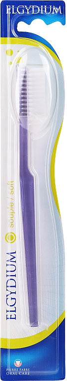 Зубная щетка "Классик" мягкая, фиолетовая - Elgydium Classic Soft Toothbrush — фото N1