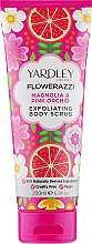 Скраб для тіла - Yardley Flowerazzi Magnolia & Pink Orchid Exfoliating Body Scrub — фото N1