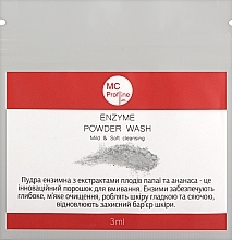 Ензимна пудра для вмивання - Miss Claire MС Profline Enzyme Powder Wash (міні) — фото N1