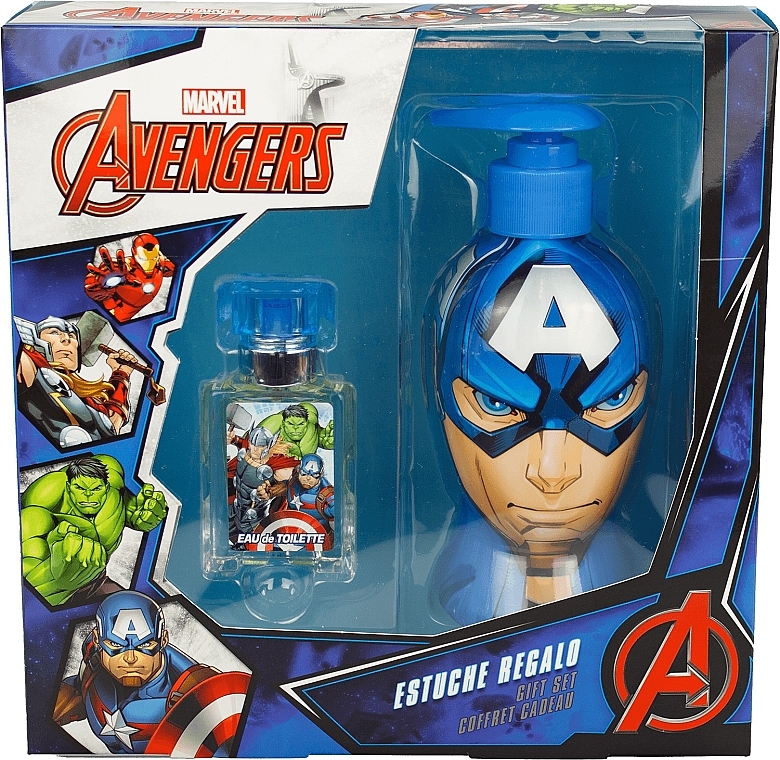 EP Line Marvel Avengers Captain America - Набор (edt/20ml + shm/300ml) — фото N1