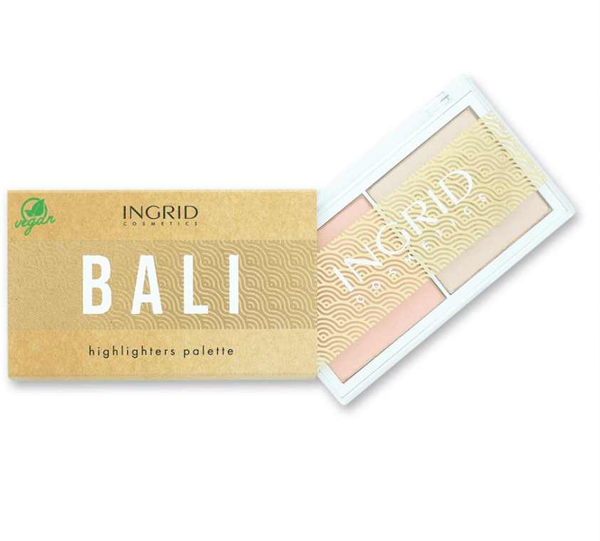 Палитра хайлайтеров для лица - Ingrid Cosmetics Bali Highlighters Palette — фото N1