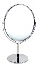 Парфумерія, косметика Дзеркало настільне двостороннє, 12 x 10 см, сріблясте - Roro Table Mirror Double Side