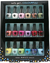 Парфумерія, косметика Набір - Cosmetic 2K Let'S Get Colourful! (nail/laquer/18 х 3.5ml)