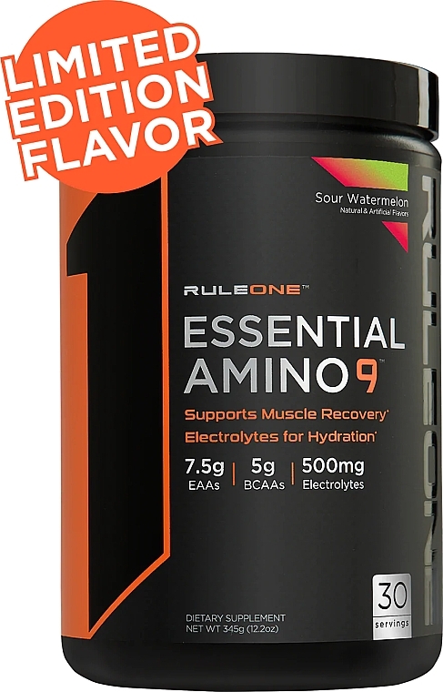 Комплекс аминокислот - Rule One Essential Amino 9 Sour Watermelon — фото N1