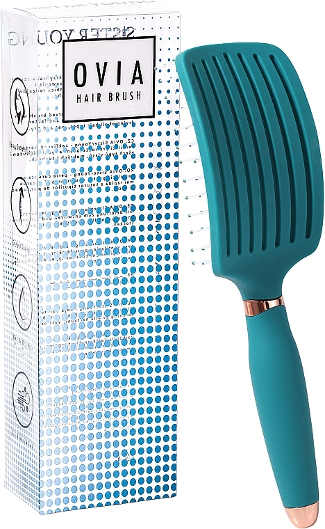 Щітка для волосся "Ovia Green" - Sister Young Hair Brush — фото N1