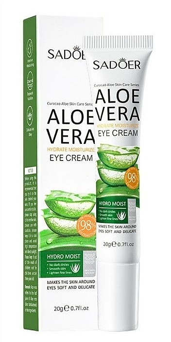 Увлажняющий крем для глаз с алоэ вера - Sadoer Aloe Vera Eye Cream — фото N1