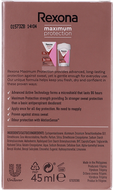 Дезодорант-стік - Rexona Maximum Protection Confidence — фото N3