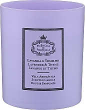 Ароматическая свеча "Лаванда и тимьян" - Essencias De Portugal Lavender & Thyme Scented Candle — фото N1