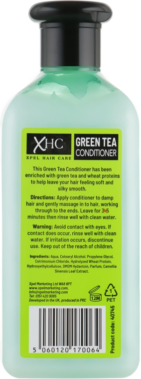 Кондиционер для сухих и поврежденных волос "Зелёный чай" - Xpel Marketing Ltd Hair Care Green Tea Conditioner — фото N2