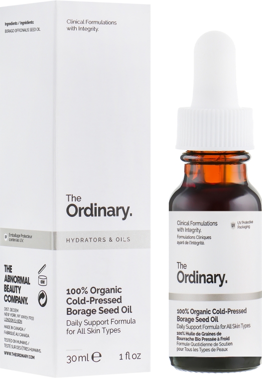 Органическое масло бораго холодного отжима - The Ordinary 100% Organic Cold-Pressed Borage Seed Oil