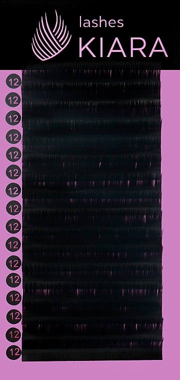 Ресницы для наращивания M 0,07 (12 mm) - Kiara Lashes  — фото N1
