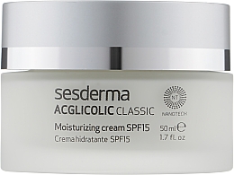 Зволожуючий крем - SesDerma Acglicolic Classic Moisturizing Cream SPF 15 — фото N1