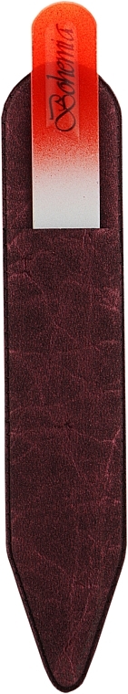 Пилочка хрустальная в чехле из кожи 99-1152, 115мм, красная - SPL — фото N2
