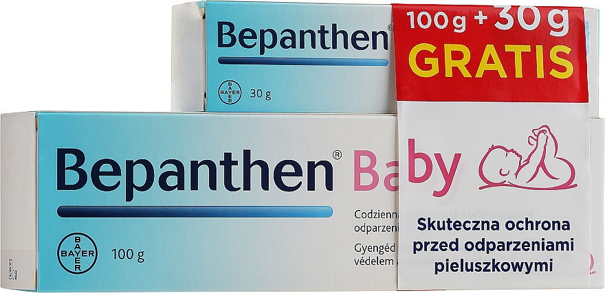 Набор - Bepanthen Baby Protective Salve (ointment/100g + ointment/30g) — фото N1