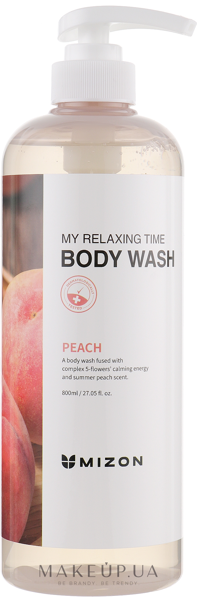 Гель для душа - Mizon My Relaxing Time Body Wash Peach — фото 800ml