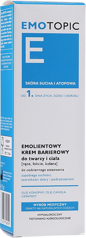 Смягчающий защитный крем для лица и тела - Pharmaceris E Emotopic Emollient Barrier Cream — фото N3