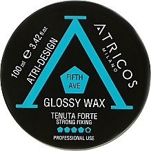 Глянцевий віск для волосся сильної фіксації - Atricos Fifth Ave Glossy Wax — фото N1