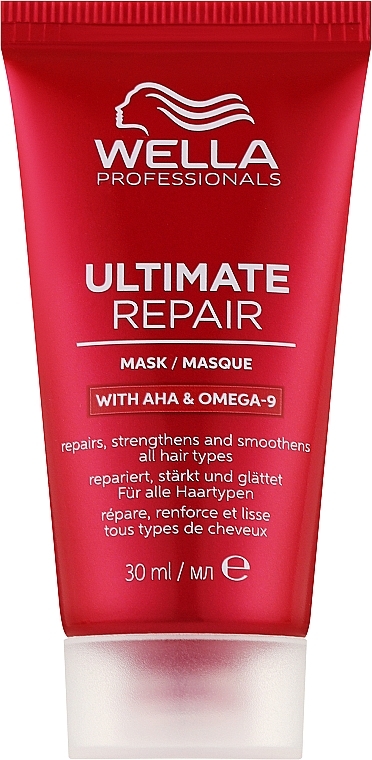 Крем-маска для всіх типів волосся - Wella Professionals Ultimate Repair Mask With AHA & Omega-9 — фото N1