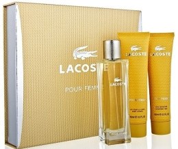 Духи, Парфюмерия, косметика Lacoste Pour Femme - Набор (edp/50ml + b/c/75ml + s/g/75ml)