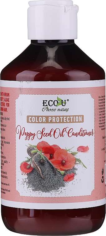 Кондиціонер для захисту кольору волосся - Eco U Poppy Seed Oil Conditioner — фото N1