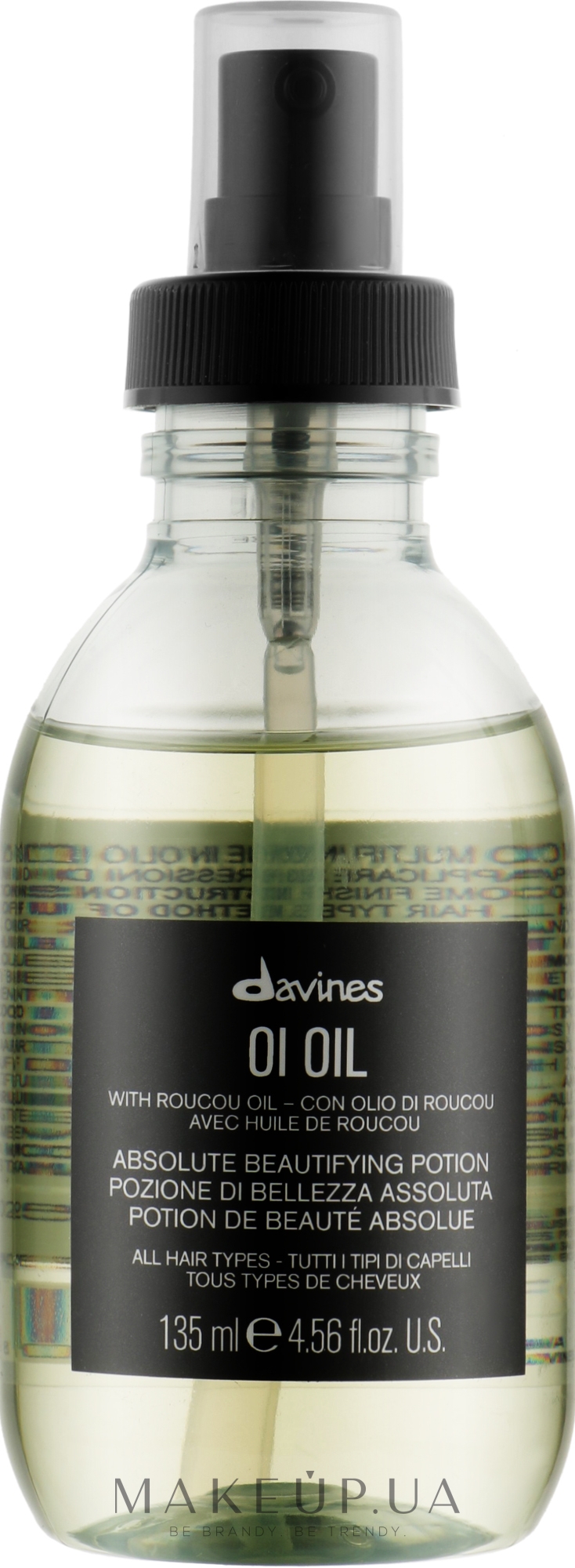 Масло для абсолютной красоты волос - Davines Oi Absolute Beautifying Potion With Roucou Oil — фото 135ml