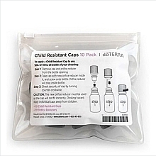 Захисні кришки з ковпачком-крапельницею - DoTERRA Child Resistant Caps 10-Pack — фото N1