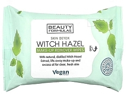 Салфетки для снятия макияжа с гамамелисом - Beauty Formulas Witch Hazel Make-Up Remover Wipes — фото N1
