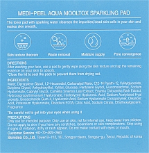 Пилинг-пэды для увлажнения и очищения кожи лица - Medi Peel Aqua Mooltox Sparkling Pad — фото N3
