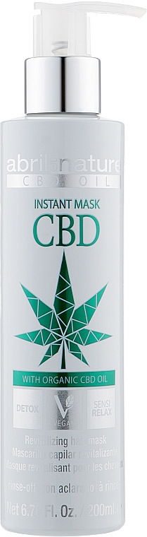 Набір - Abril et Nature CBD Cannabis Oil Elixir (shm/250ml + h/mask/200ml + h/oil/100ml) — фото N5
