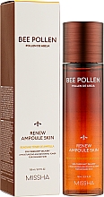 Тонер на основі бджолиного пилку - Missha Bee Pollen Renew Ampoule Skin Toner — фото N2